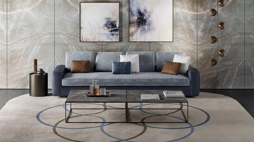 Reflex Квадратный журнальный столик из стеклянного мрамора Kubo sun-id-1475926 - Вид №1