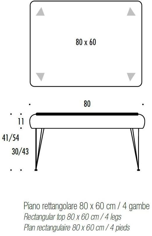 Felis Прямоугольный бархатный пуф Complements sun-id-1421233 - Вид №4