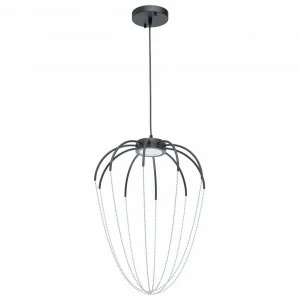 Подвесной светильник светодиодный черный "Стелла" 412010401 DE MARKT СТЕЛЛА 00-3890272 Хром;черный