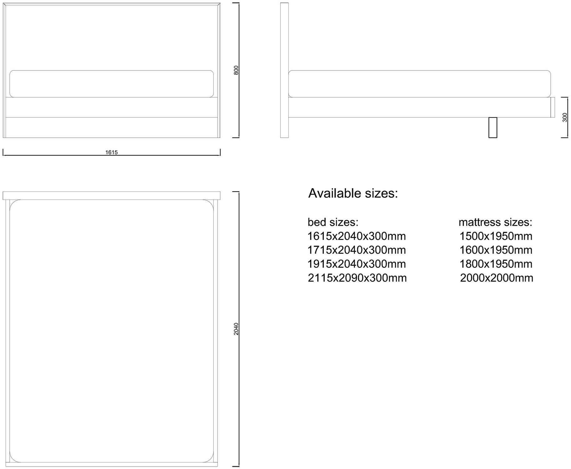 WUDA Двуспальная кровать из дерева Ares sun-id-1485905 - Вид №7
