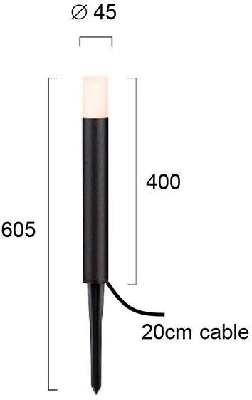 Terzo Light Светодиодный алюминиевый столбик  V4226600  - Вид №2