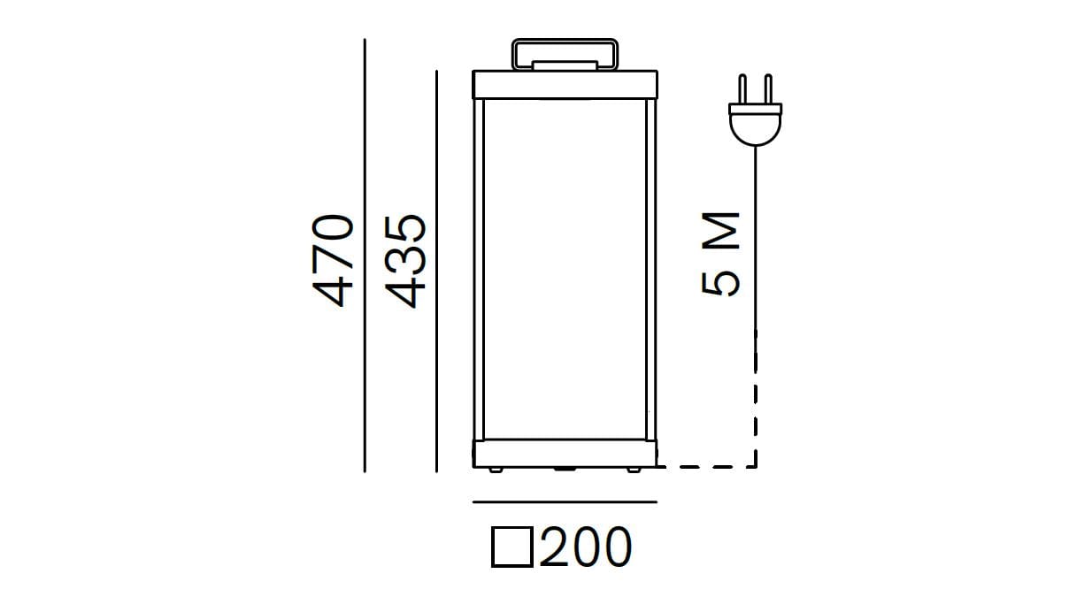 Напольная лампа из латуни Il Fanale фонари Slim ARCH-00009270 - Вид №1