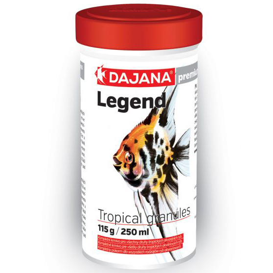 ПР0045379 Корм для рыб Legend Tropical Granules гранулы 115г (250мл) DAJANA 