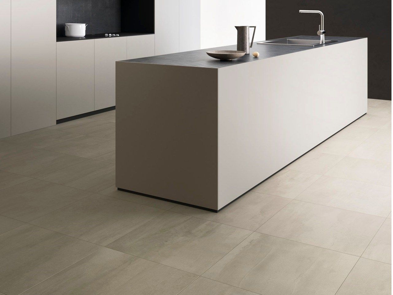 Пол / облицовка керамогранита для внутреннего и наружного применения с эффектом цемента Fiandre Fahrenheit ARCH-00088892