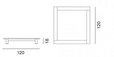 Gervasoni Садовый столик низкий квадратный Gervasoni outdoor sun-id-1355667 - Вид №10
