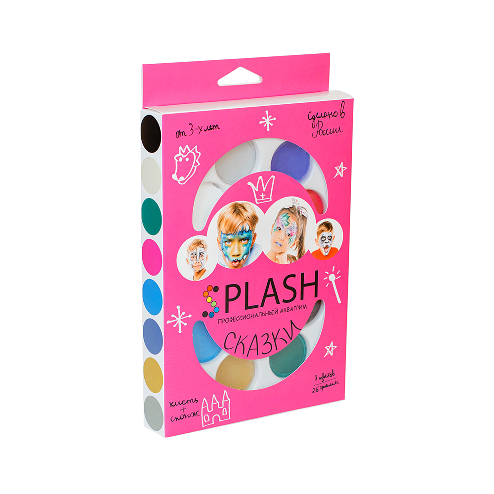 060103 Аквагрим детский 8 цв. Сказки SPLASH 