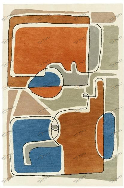 Toulemonde Bochart Прямоугольный коврик из шерсти и вискозы The designers sun-id-1384329