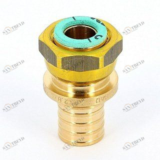 REHAU Муфта надвижная с накидной гайкой ВР 20х1/2" RAUTITAN RX бронза 366077456337