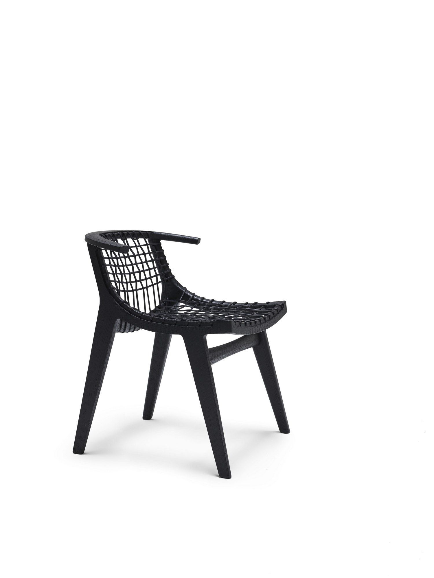 Стул из дуба и плетеной веревки Knoll Klismos ARCH-00078056 - Вид №5