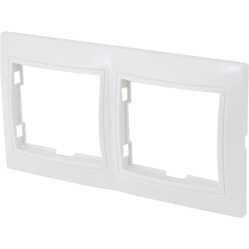 Рамка TDM ELECTRIC для розеток и выключателей горизонтальная белая 85591180 Таймыр STLM-0064406 - Вид №2