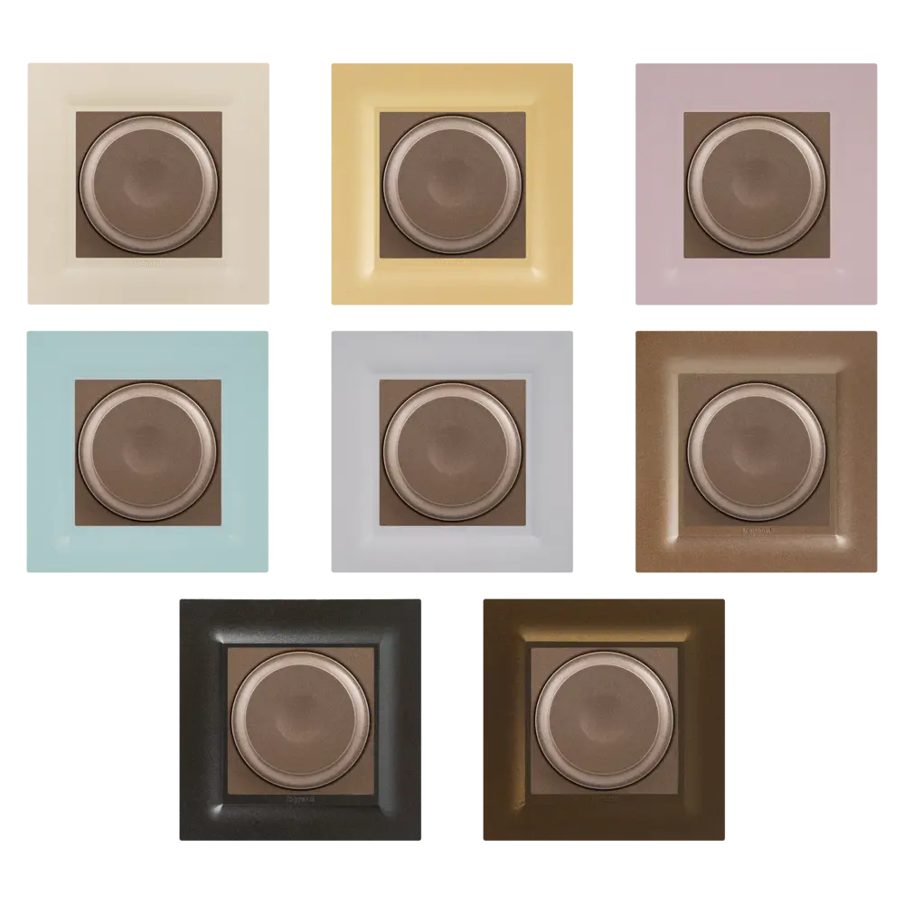 Legrand Structura - поворотный светорегулятор шампань для скрытого монтажа 82064660 STLM-0018648 - Вид №1