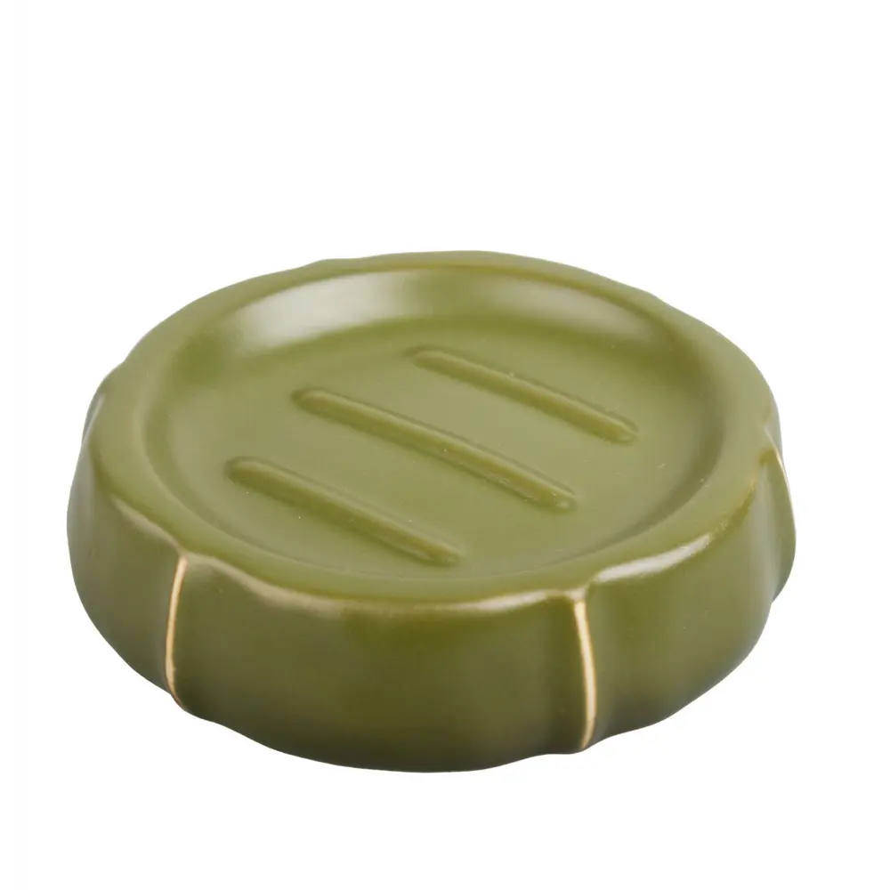 Мыльница Аквалиния Агава керамика цвет зеленый STLM-2026658