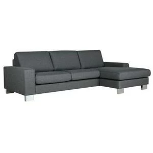 Диван угловой Quattro, левосторонний, темно-серый