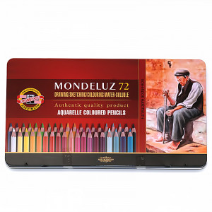 3727072001PL Набор акварельных карандашей в мет.коробке 72 цв. цветные в жести KOH-I-NOOR Hardtmuth
