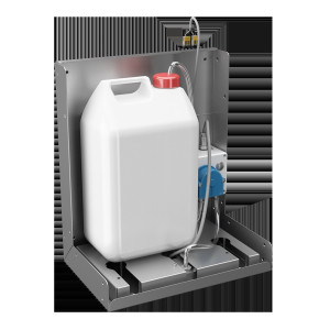 85848 Автоматический нержавеющий дозатор жидкой и гелевой дезинфекции за зеркало, 24 В пост. SANELA