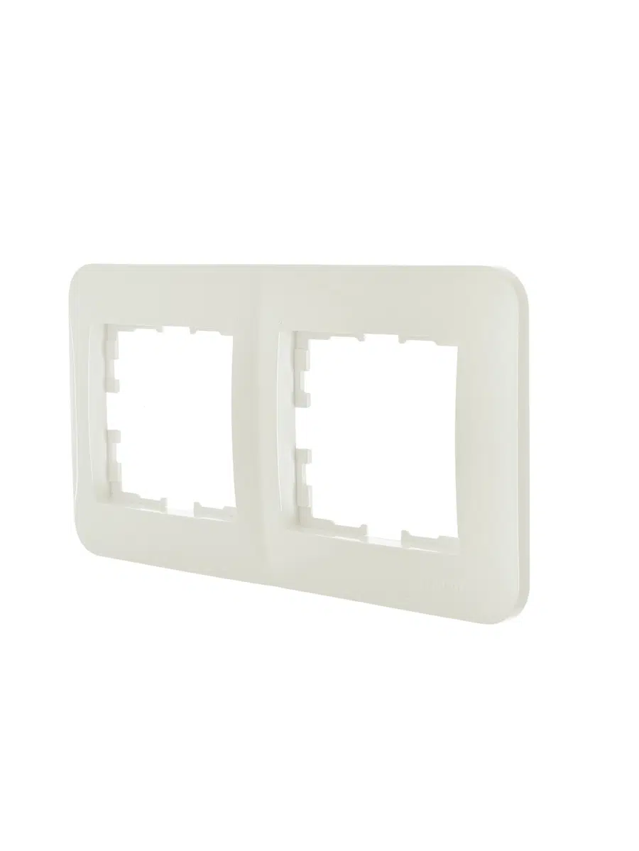 ASTI Рамка 2-ая горизонтальная б/вст крем LEZARD 7081-0300-147 - Вид №2