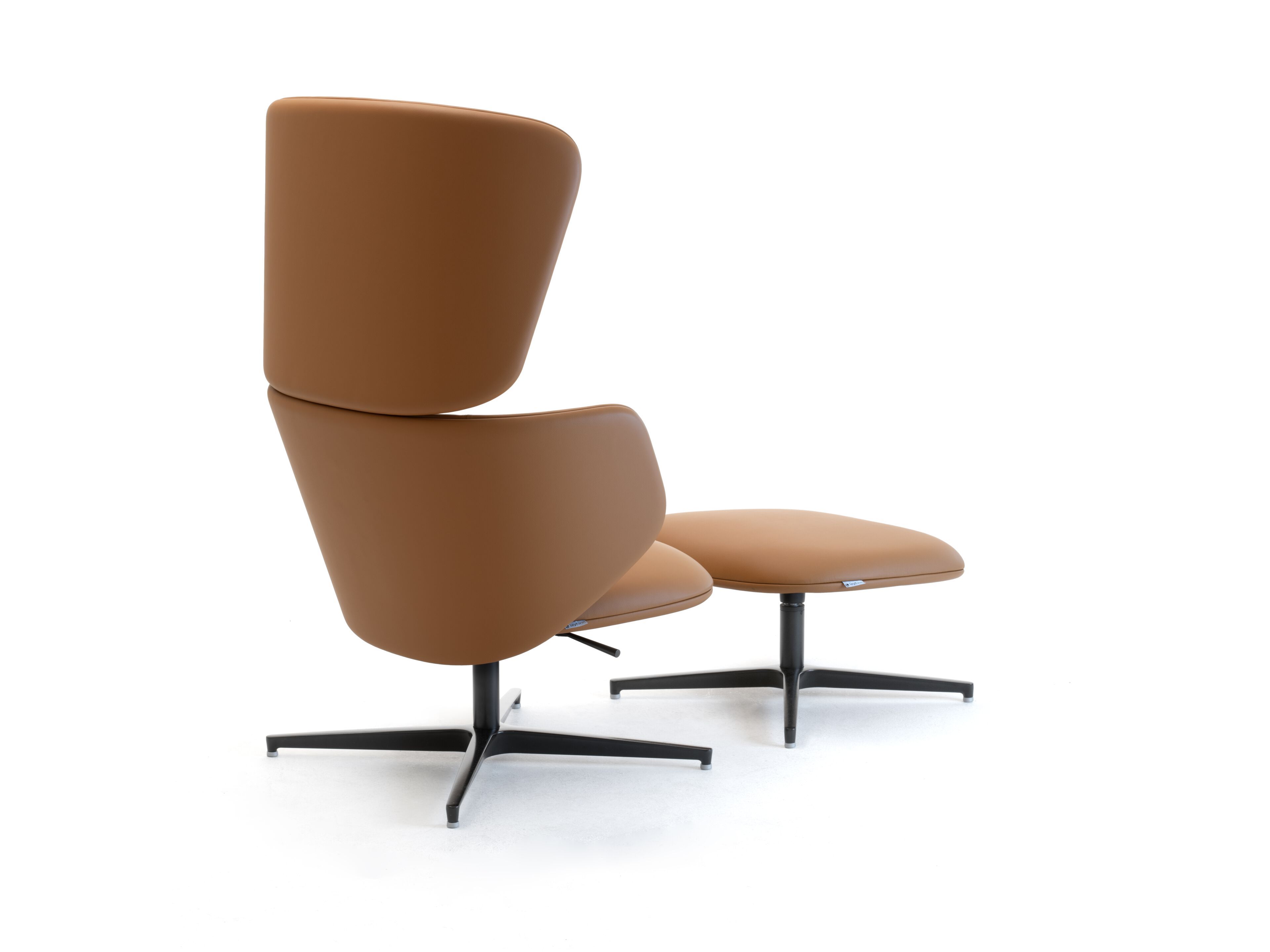 Кожаное вращающееся кресло с высокой спинкой для контракта Leyform Alisè Lounge ARCH-00064529 - Вид №3