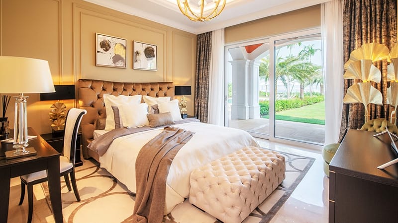 Двуспальная кровать из ткани с капитонным изголовьем OPERA CONTEMPORARY BERENICE ARCH-00143779 - Вид №5