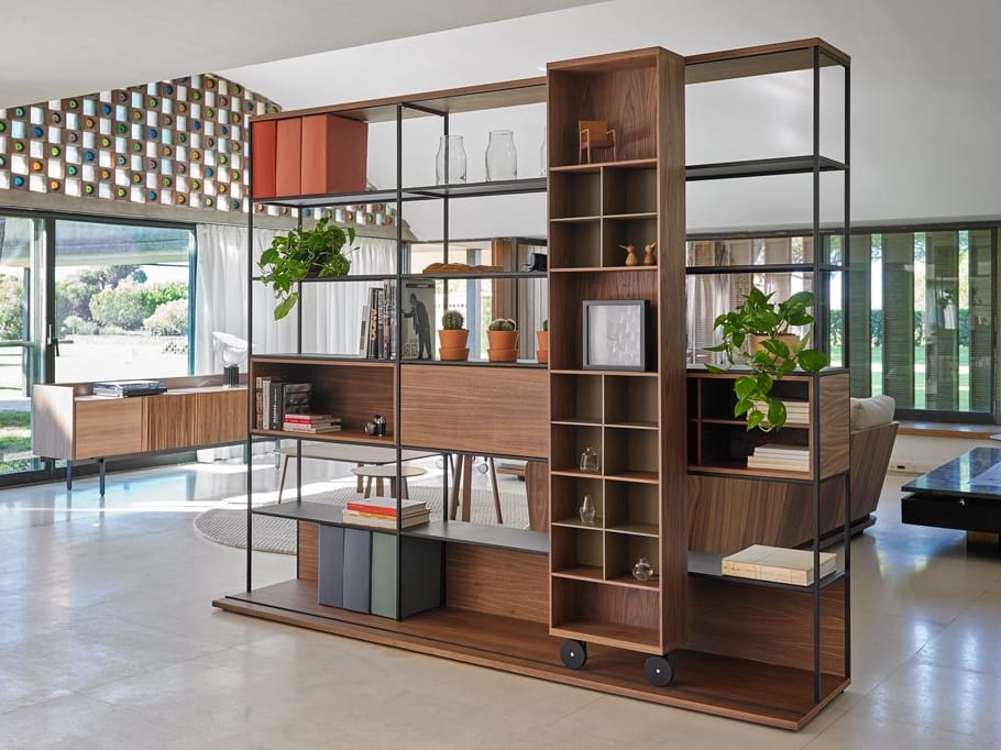 Деревянный книжный шкаф на колесах Punt Literatura ARCH-00034358 - Вид №13