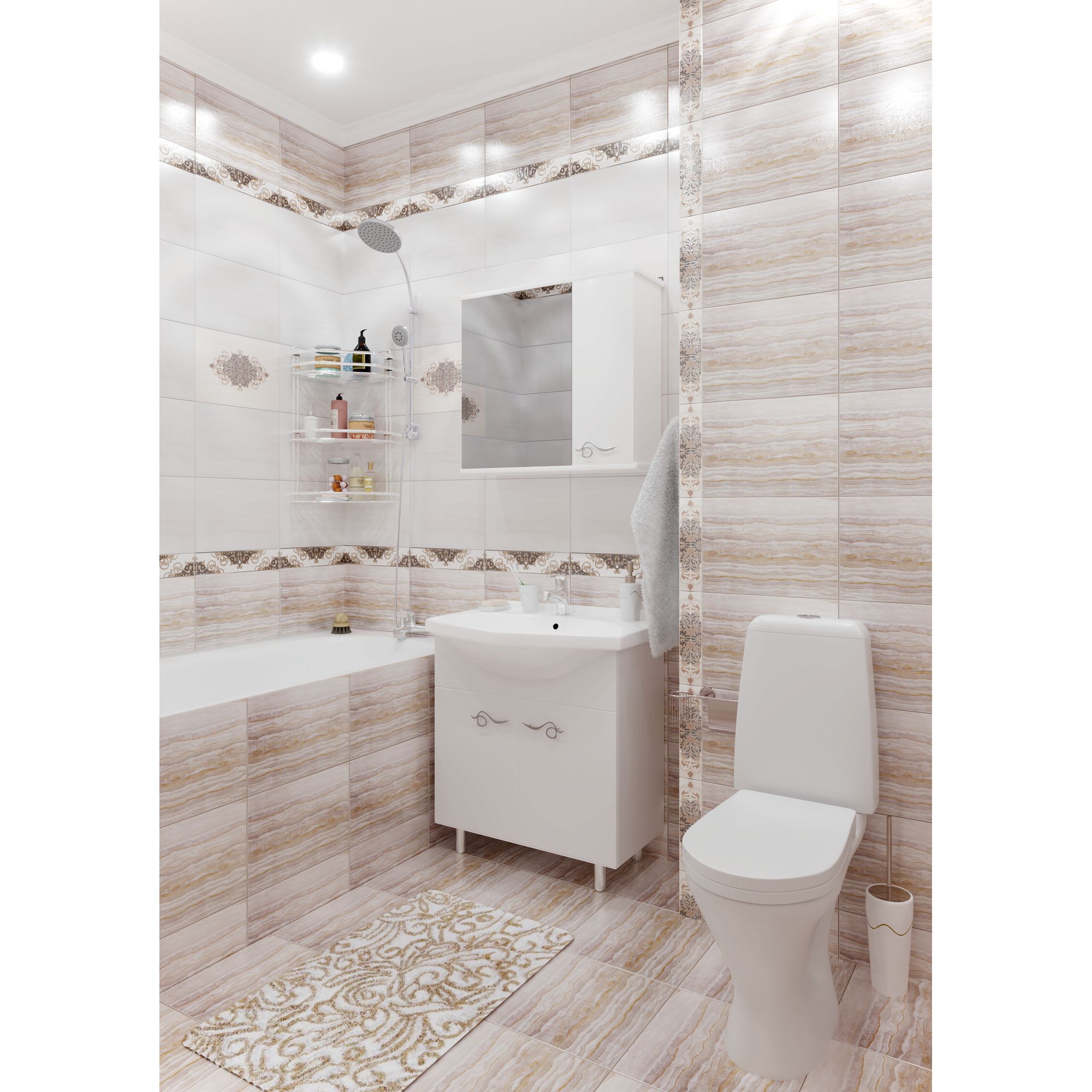 17100999 Бордюр « G» 35х7.5 см Монте-Карло Santreyd  - Вид №4