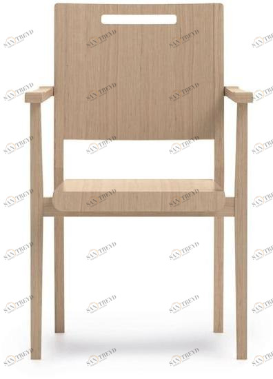 PIAVAL Штабелируемый стул из бука с подлокотниками Swing | health & care 32-15/4