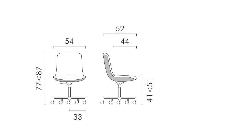 Офисное кресло с 5 спицами и спинкой из Baydur® FREZZA цветок лотоса ARCH-00071453 - Вид №2