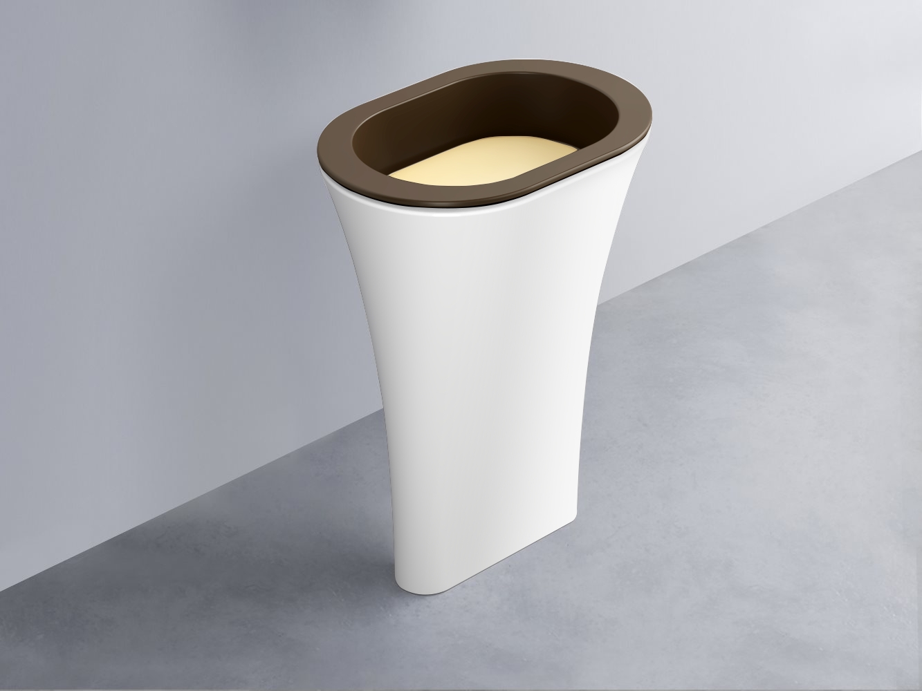 AMLA65-CA+AMPILO-CN+AMCOLO-BL Раковина Amedeo Ovale отдельностоящая cielo Enjoy + Amedeo Ceramica Cielo