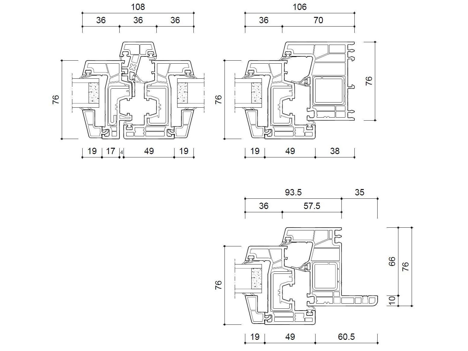 Окно ПВХ с минимальным профилем NURITH LUCEVIVA ARCH-00044208 - Вид №4