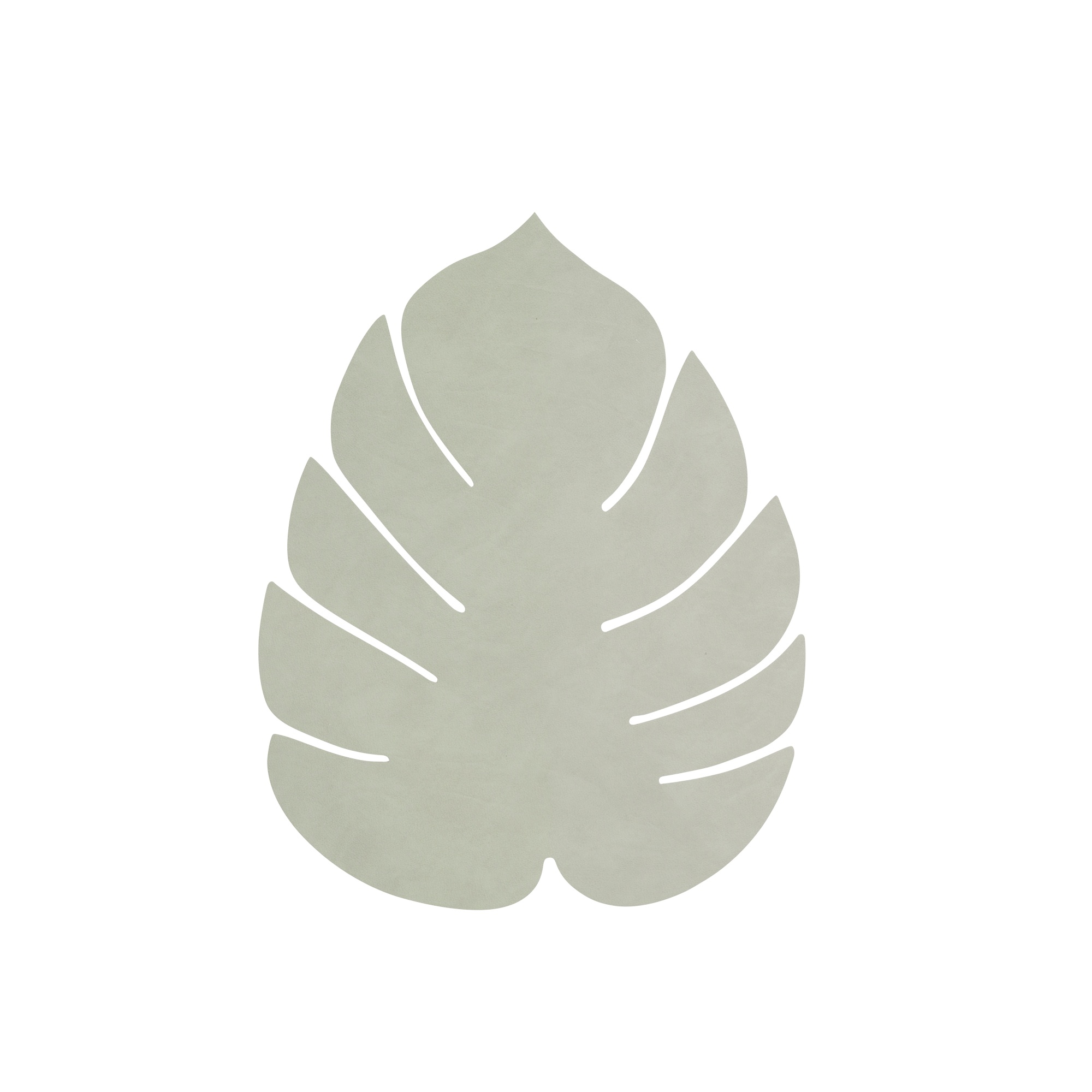 989958 NUPO olive green подстановочная салфетка лист монстеры 26х22 см, толщина 1,6мм;LIND DNA 