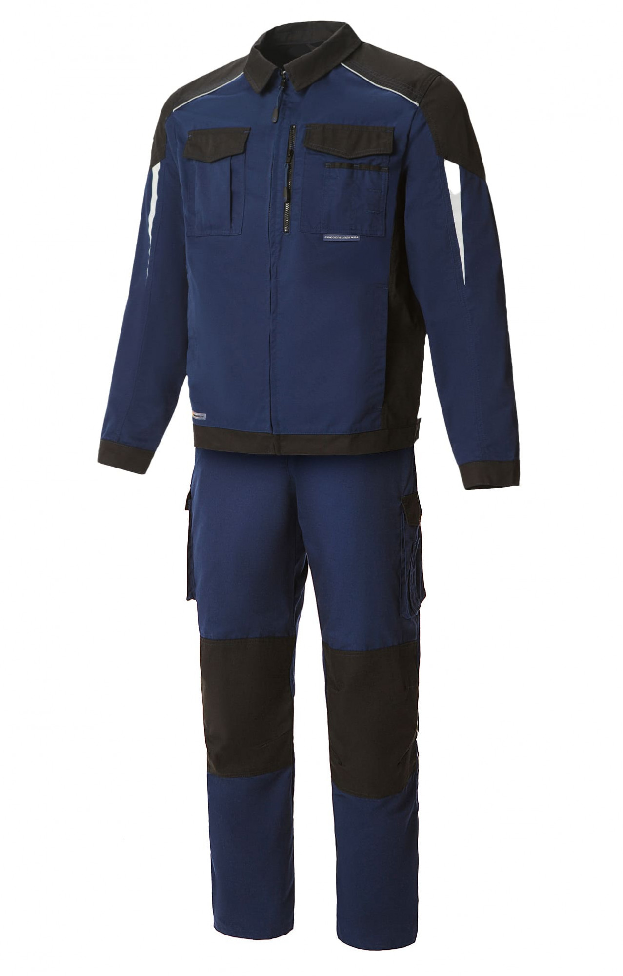 64624 Костюм  NEW 2 темно-синий с черным STATUS  Летняя спецодежда  размер 60-62/170-176 