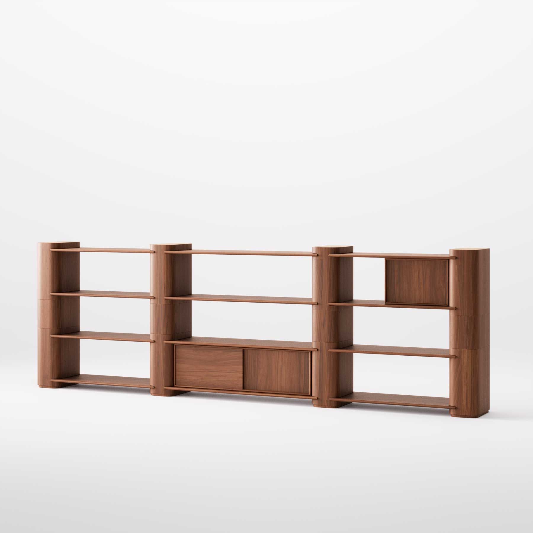 Деревянный самонесущий модульный книжный шкаф Wewood Path ARCH-00032308 - Вид №23