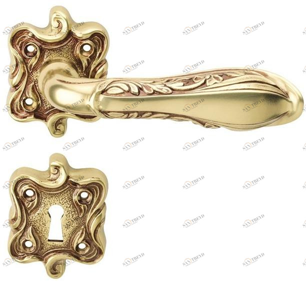 LINEA CALI' Ручка из хромированной латуни на розетке с замком Liberty sun-id-1371441