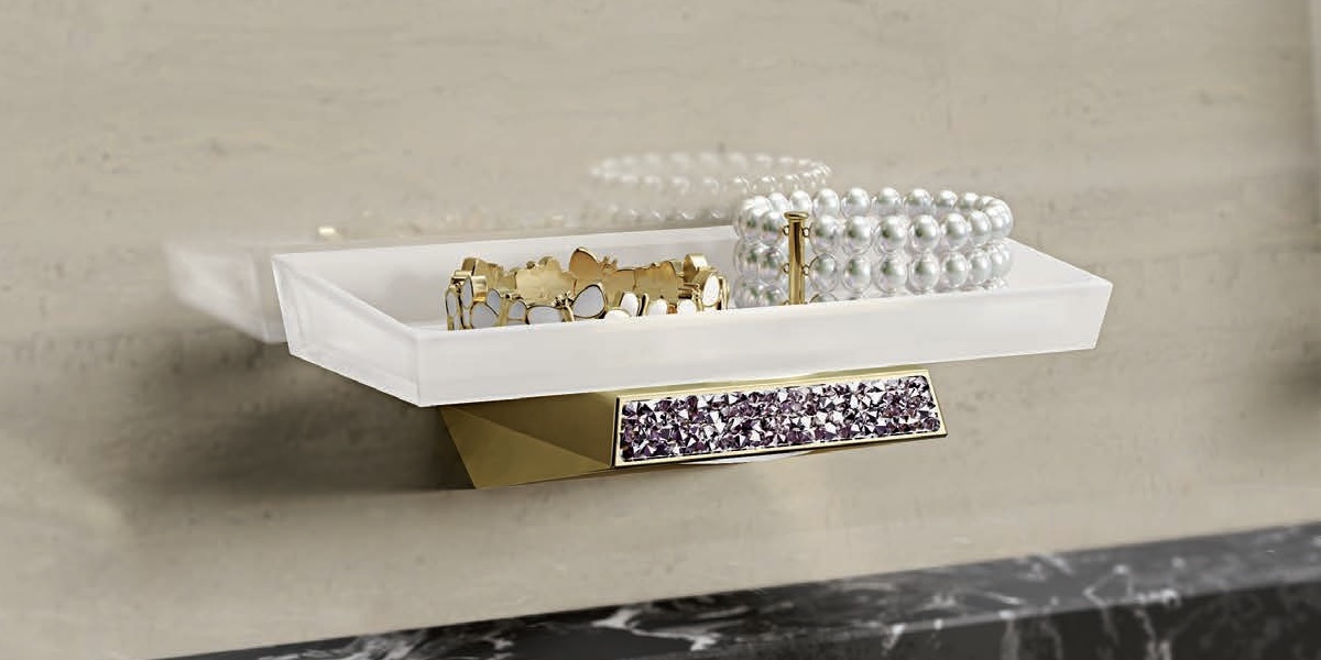 Sonia Мыльница настенная с держателем S8 SWK Золото 165025 - Вид №3