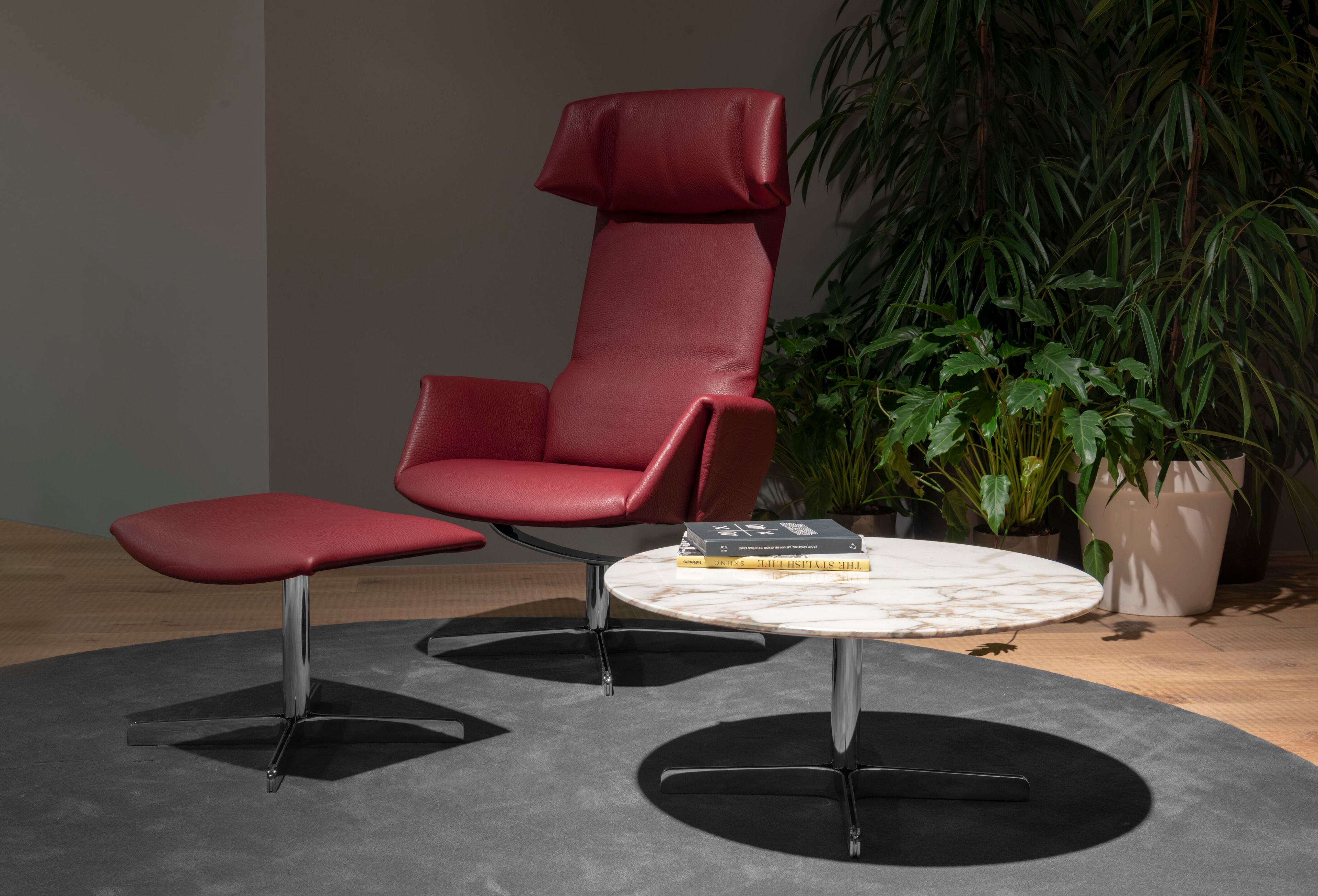 Кожаная мягкая подножка для ног de Sede DS-343 ARCH-00003084