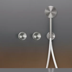 Настенный термостатический смеситель набор для ванной / душем с системой Acqua Stop, 2/3 ходовой переключающий и рондо для душа Ø 80 м т  MIL116H CEADESIGN