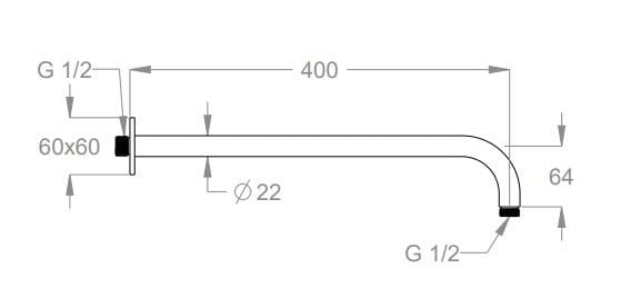 Настенный душ Fir Italia насадки для душа ARCH-00129513 - Вид №2