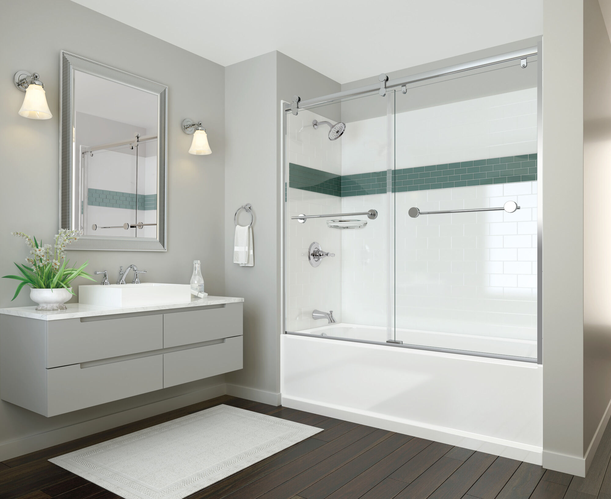 35713LF-ECO Смеситель для ванной комнаты с двумя ручками Delta Faucet Silverton Хром  - Вид №2