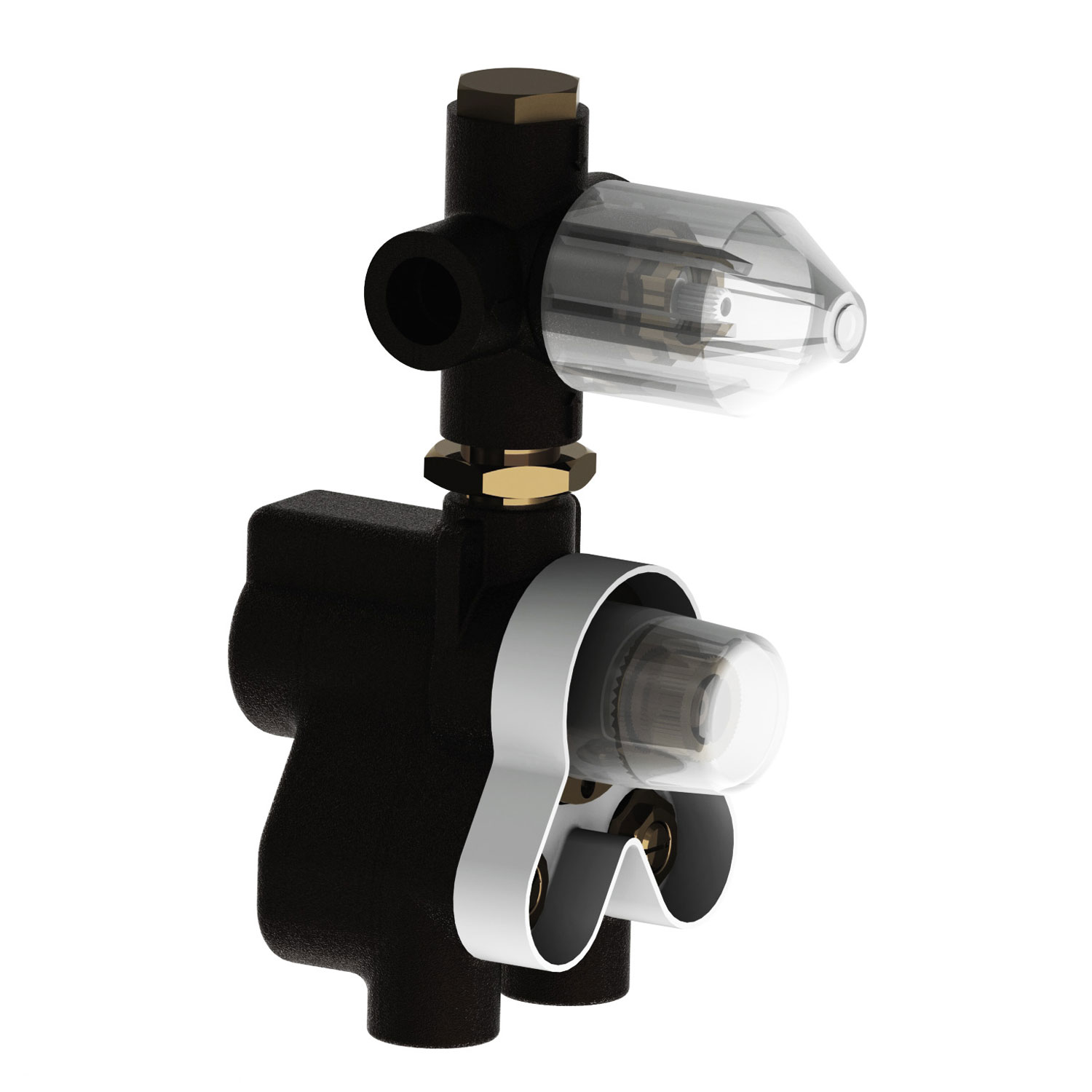 TCSH16288 ТОЛЬКО встроенный термостатический клапан (2 выхода) для использования с комплектом трима TCSH19203296 Thomas Crapper 