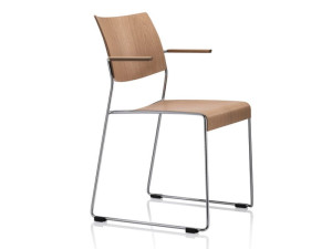 Штабелируемый стул для конференций с подлокотниками