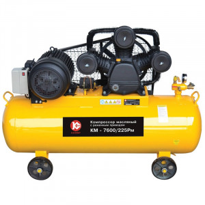 45991 Калибр Компрессор масляный ременной КМ-7600/225РМ 