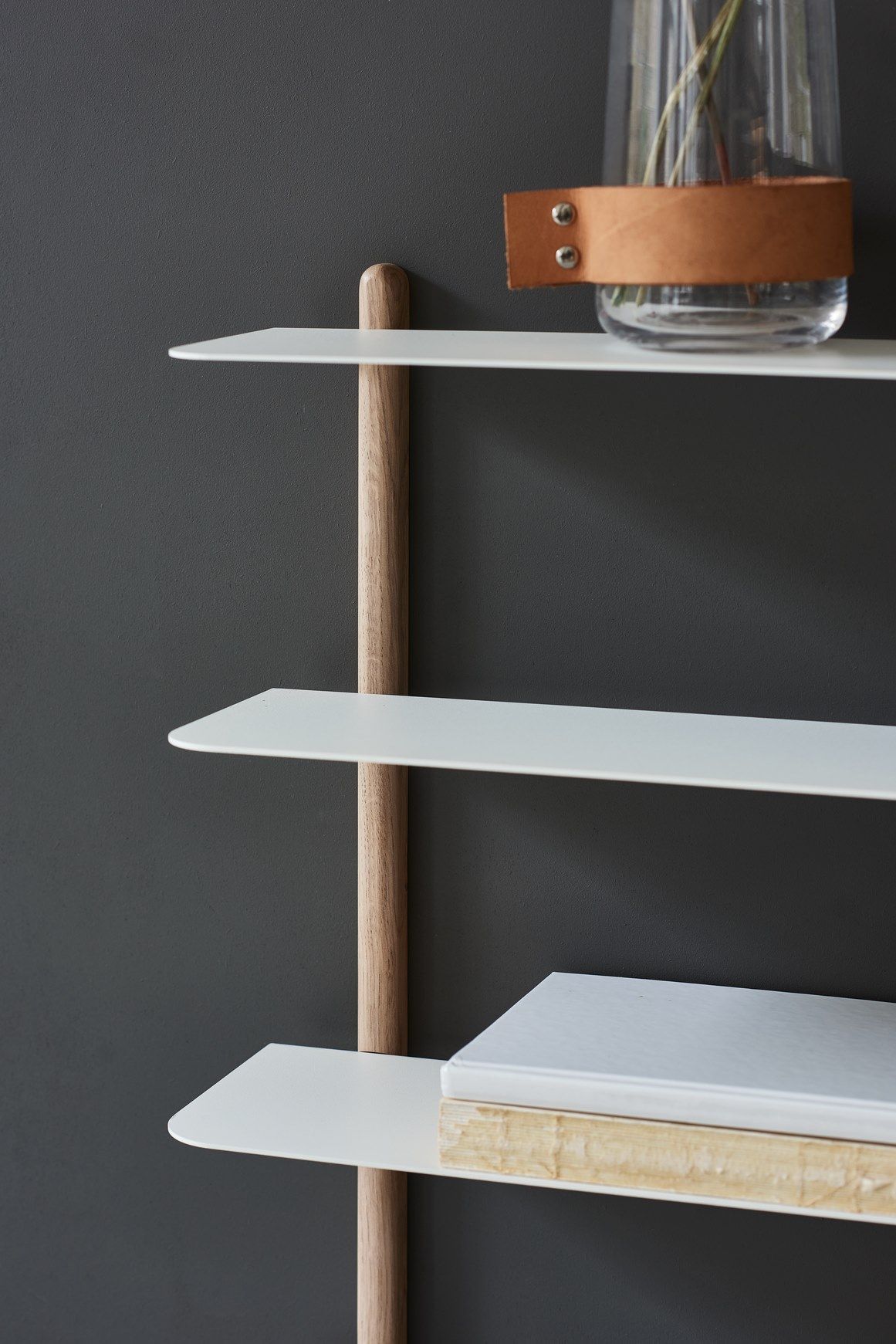 Стальной и деревянный настенный книжный шкаф Gejst Nivo ARCH-00079839 - Вид №5