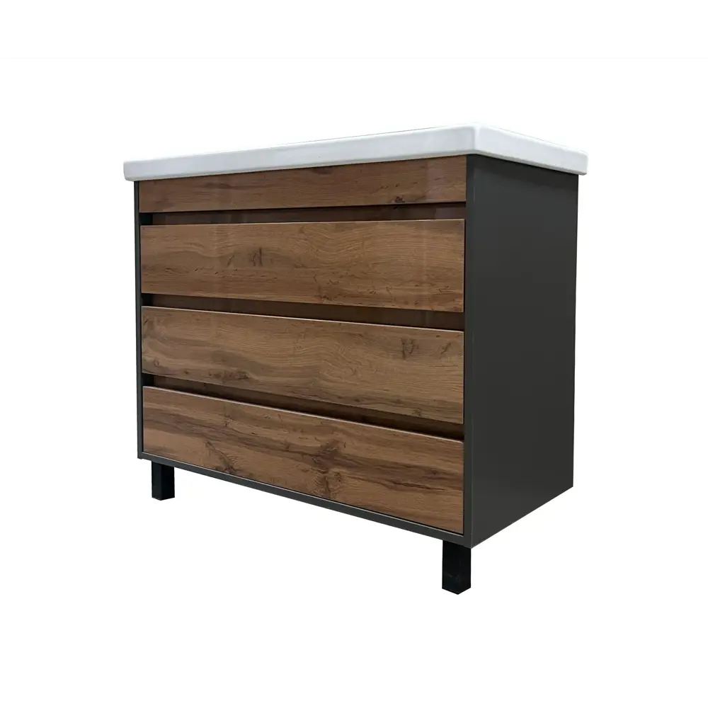 Тумба Santreyd Wood TWN100 для ванной с тремя ящиками, 100 см 88695640 STLM-0985263