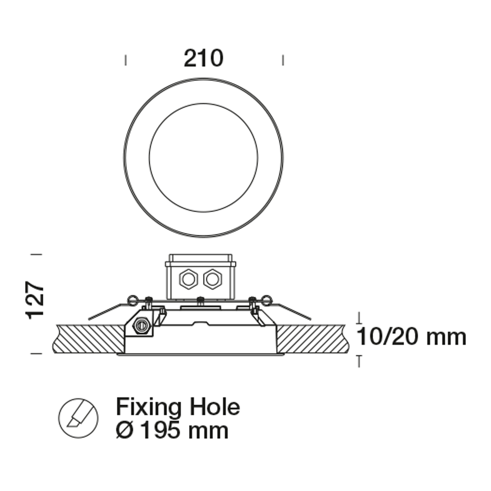 8488568 Встраиваемый в потолок светильник Platek OBLO'  OBLO' - 1 COB 4000K 108°  - Вид №6
