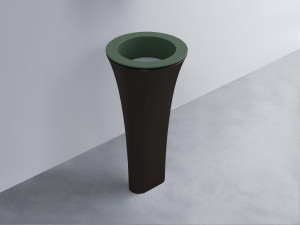 AMLA45-MU+AMPILT-BR+AMCOLT-LV Раковина Amedeo Tondo отдельностоящая cielo Enjoy + Amedeo