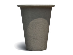 Садовый горшок из волокнистой глины