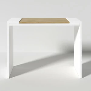 Консоль с дубовой столешницей 100х70 см белая Mos BRAGIN DESIGN  00-3879372 Белый