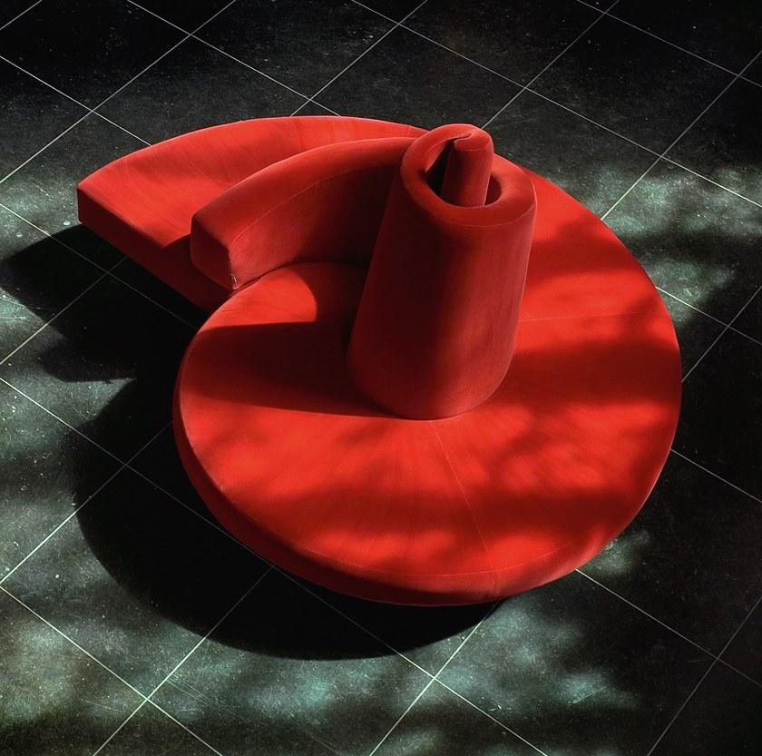 edra Изогнутый бархатный диван  Tat010  - Вид №5