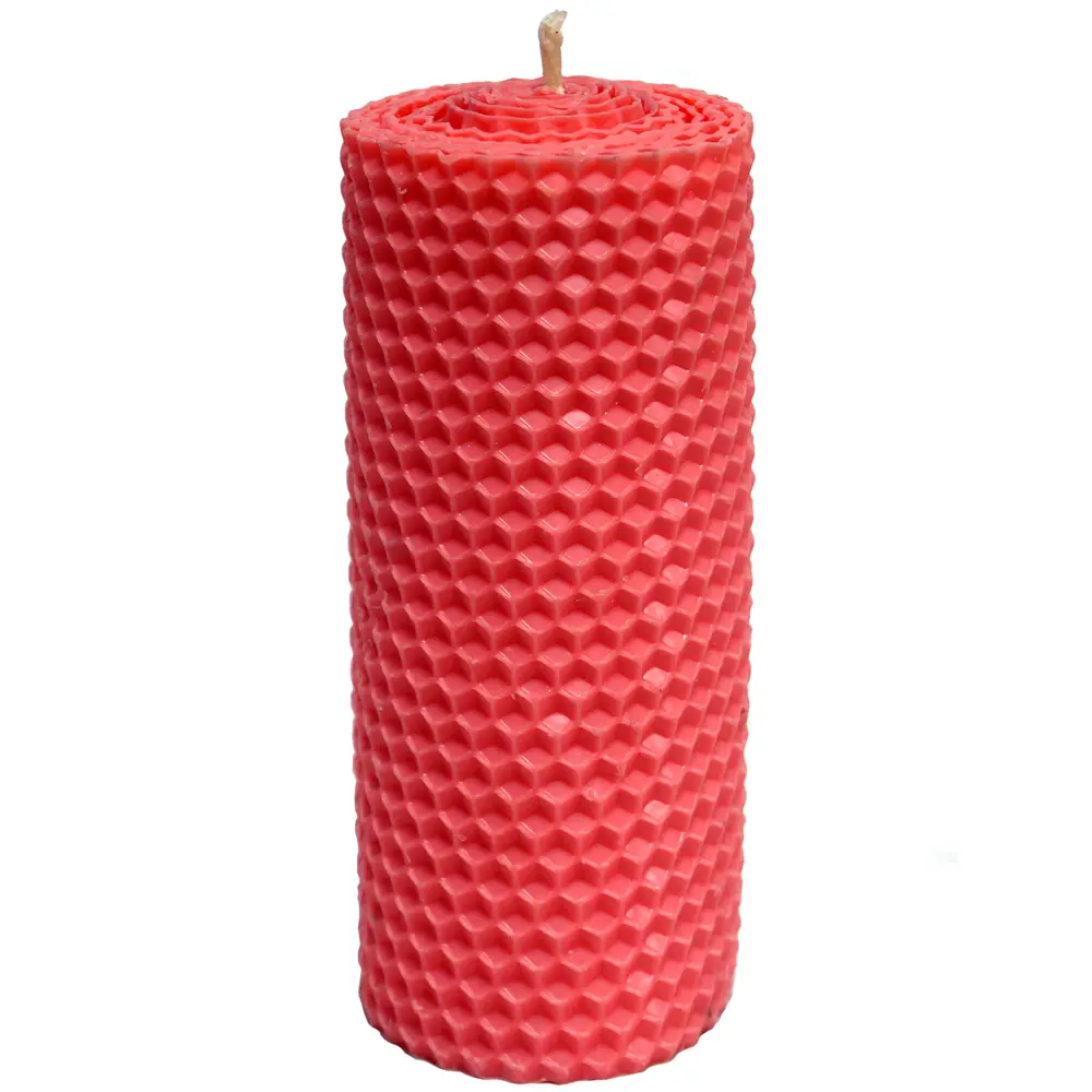 Свеча столбик Цилиндр розовая 13 см EVIS STLM-2164934