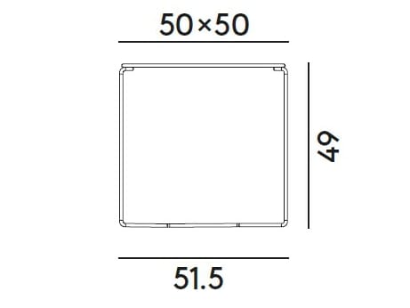 Стальной квадратный журнальный столик Billiani ARCH-00139689 - Вид №4