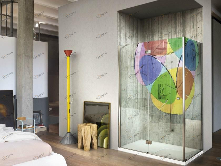 VISMARAVETRO Душевая кабина с цифровой печатью на стекле Sintesi sun-id-1409494